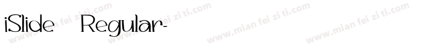 iSlide云犹体 Regular字体转换
